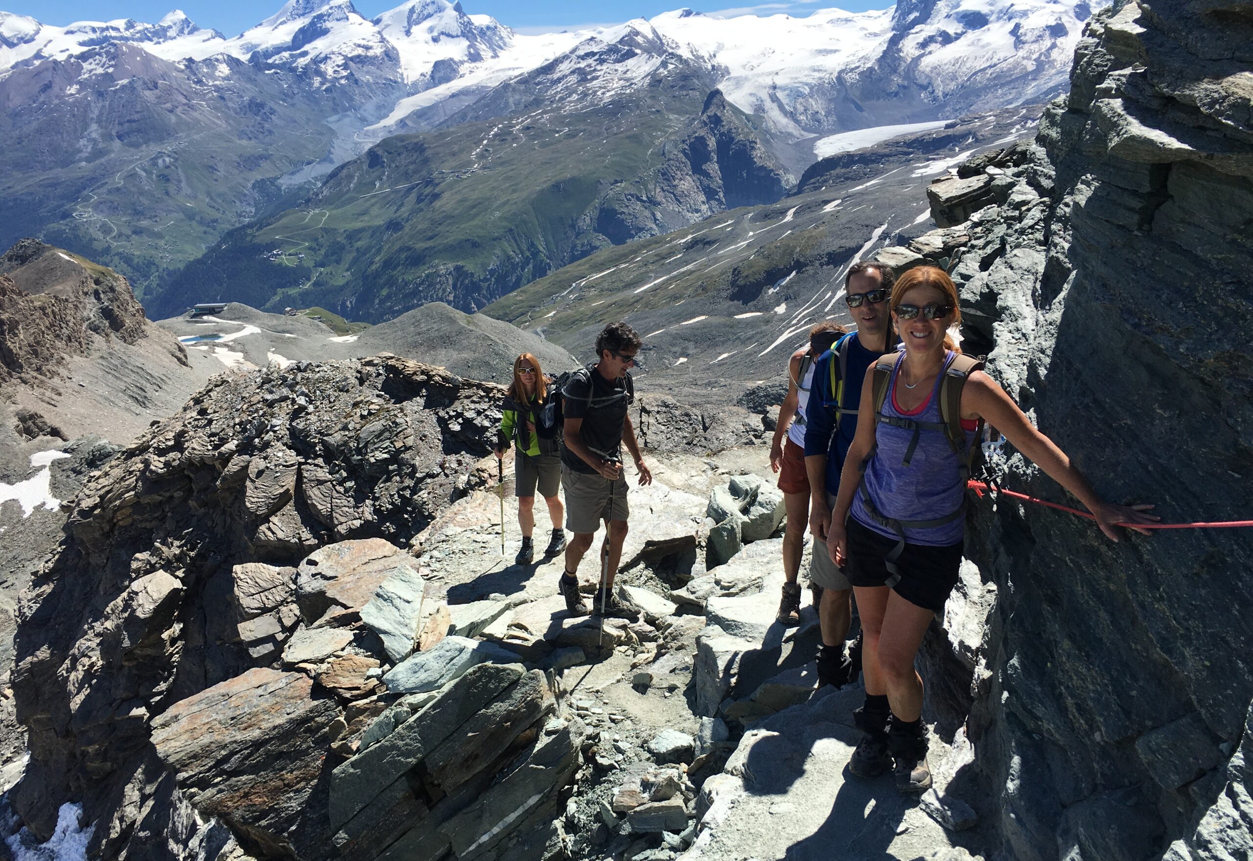 Hiking from Switzerland into Italy