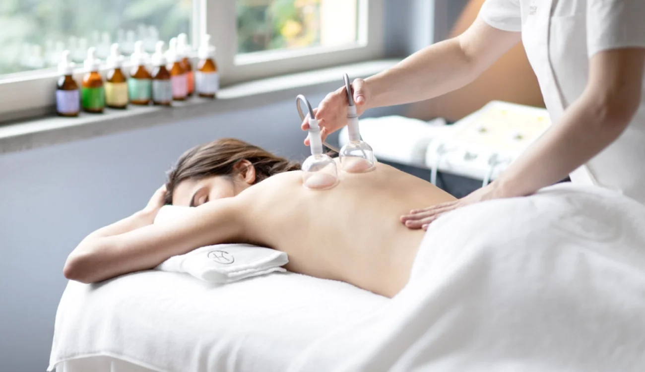 A luxury wellness treatment at a Swiss longevity clinic forming part of a bespoke hiking and wellness safari programme in the Alps